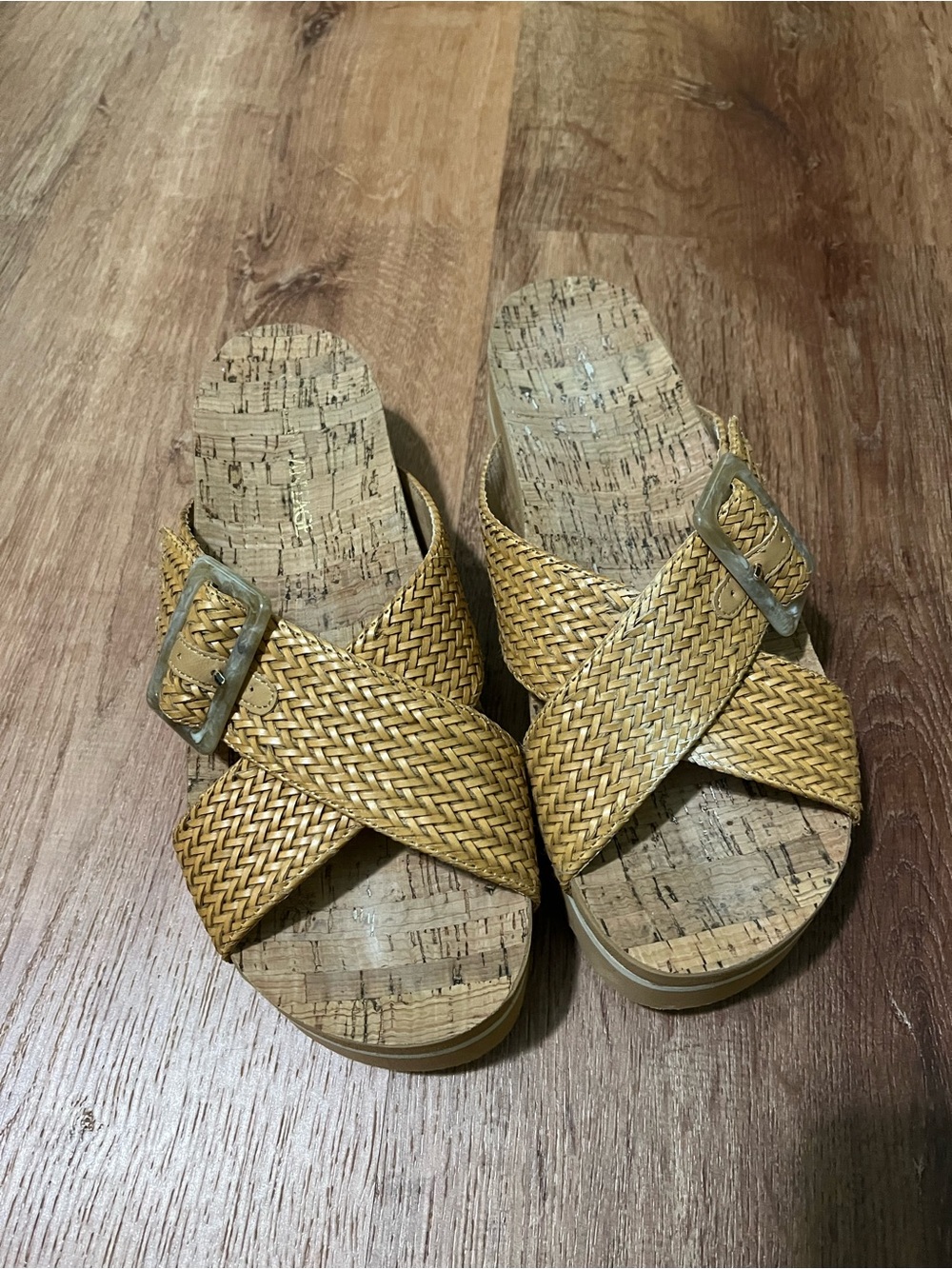 Crown Vintage Cork-Style Slide Sandals